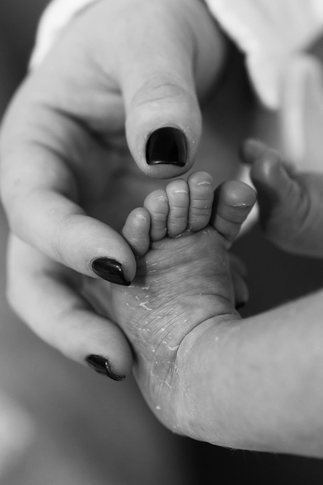 Close up photo of baby toes
